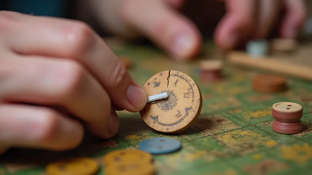 Hands restoring a board game token