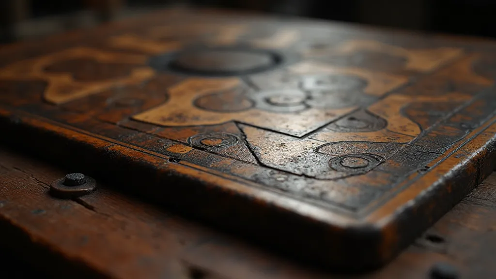 Antique Hnefatafl game board