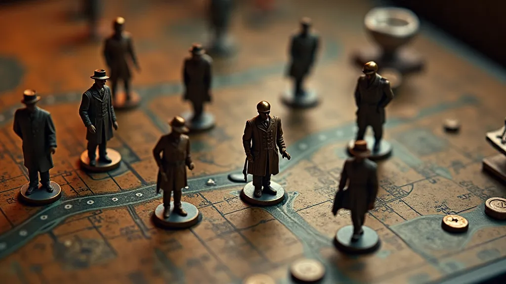 Game components from 'The Phantom Project' board game