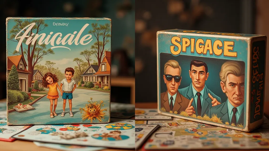 Comparison of 1950s and 1960s board games.