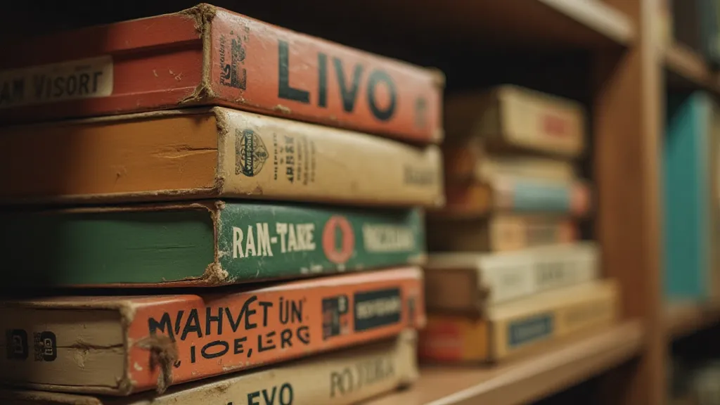 Collection of vintage board games on a shelf