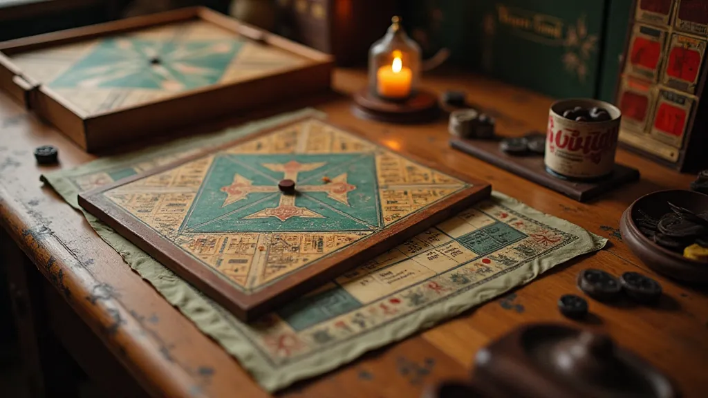 Collection of antique board games